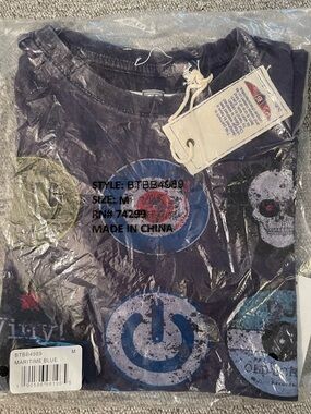 NWT Butter Maritime Blue Short Sleeve T- Shirt Boys Size Medium